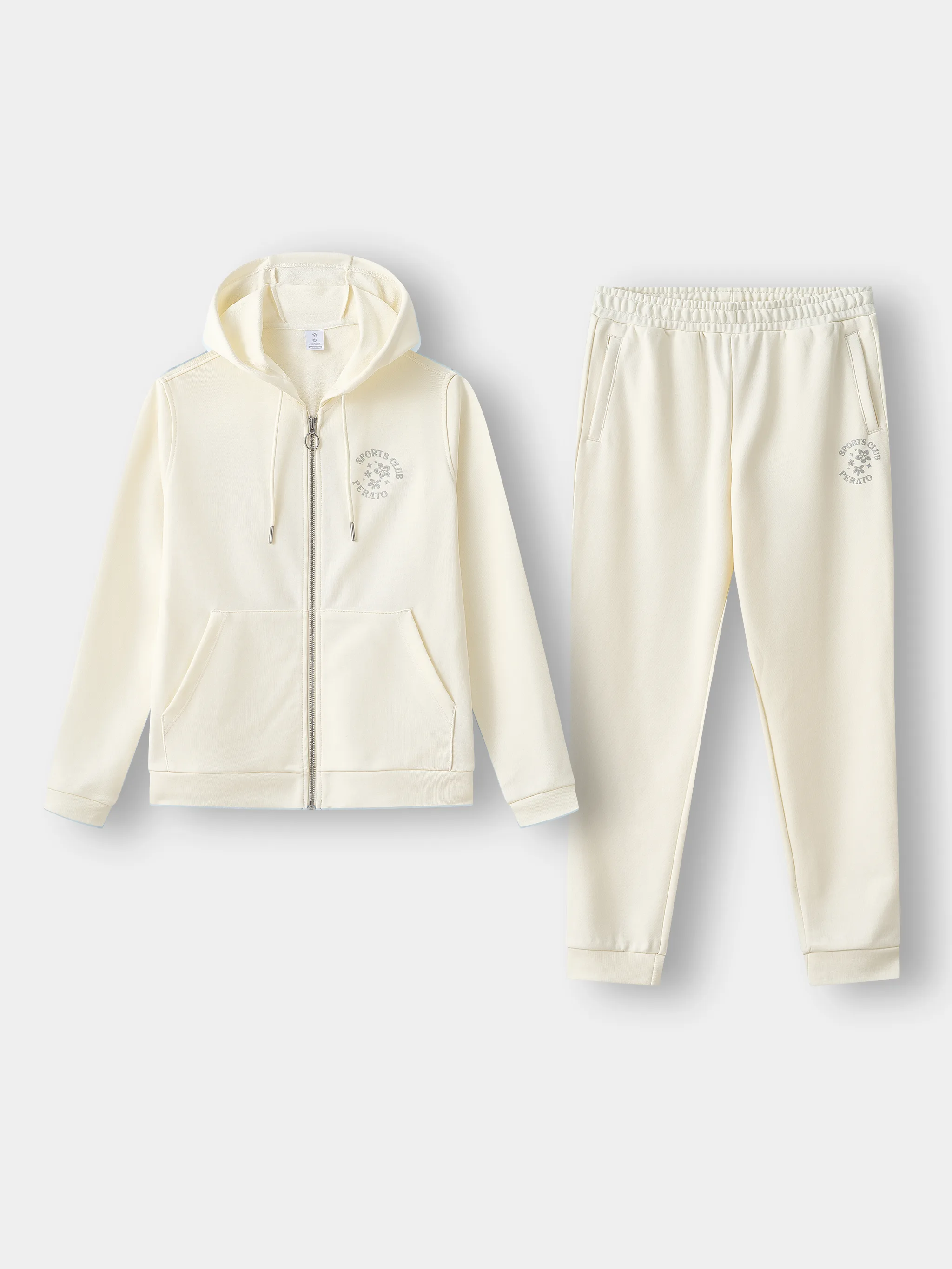 Set Bộ Nỉ Khóa Nữ PERATO Có Mũ Phong Cách Lifestyle LBNKW5W026