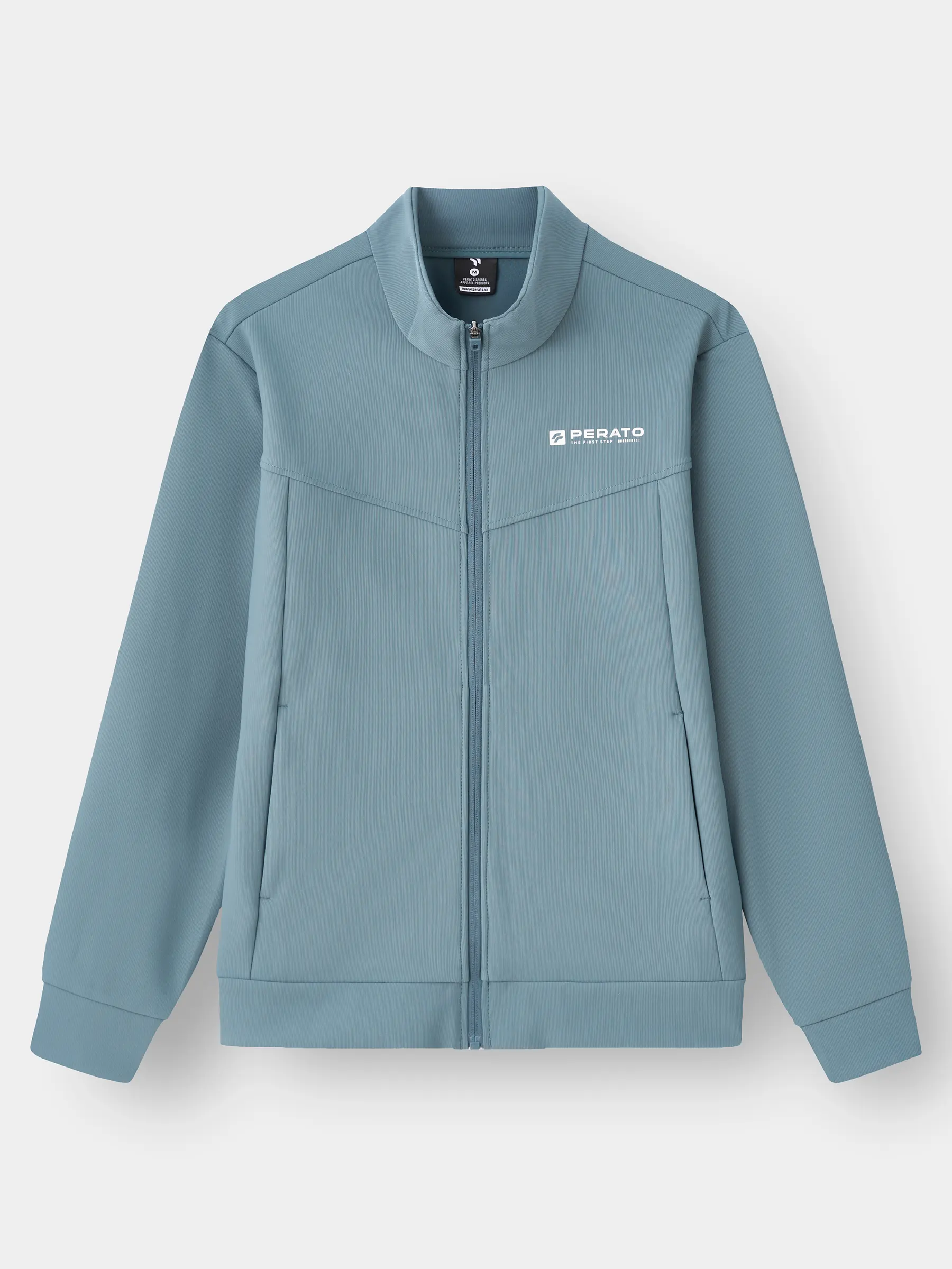 Áo Nỉ Khóa Nam PERATO Training Cổ Dựng Regular TBKNW5M041