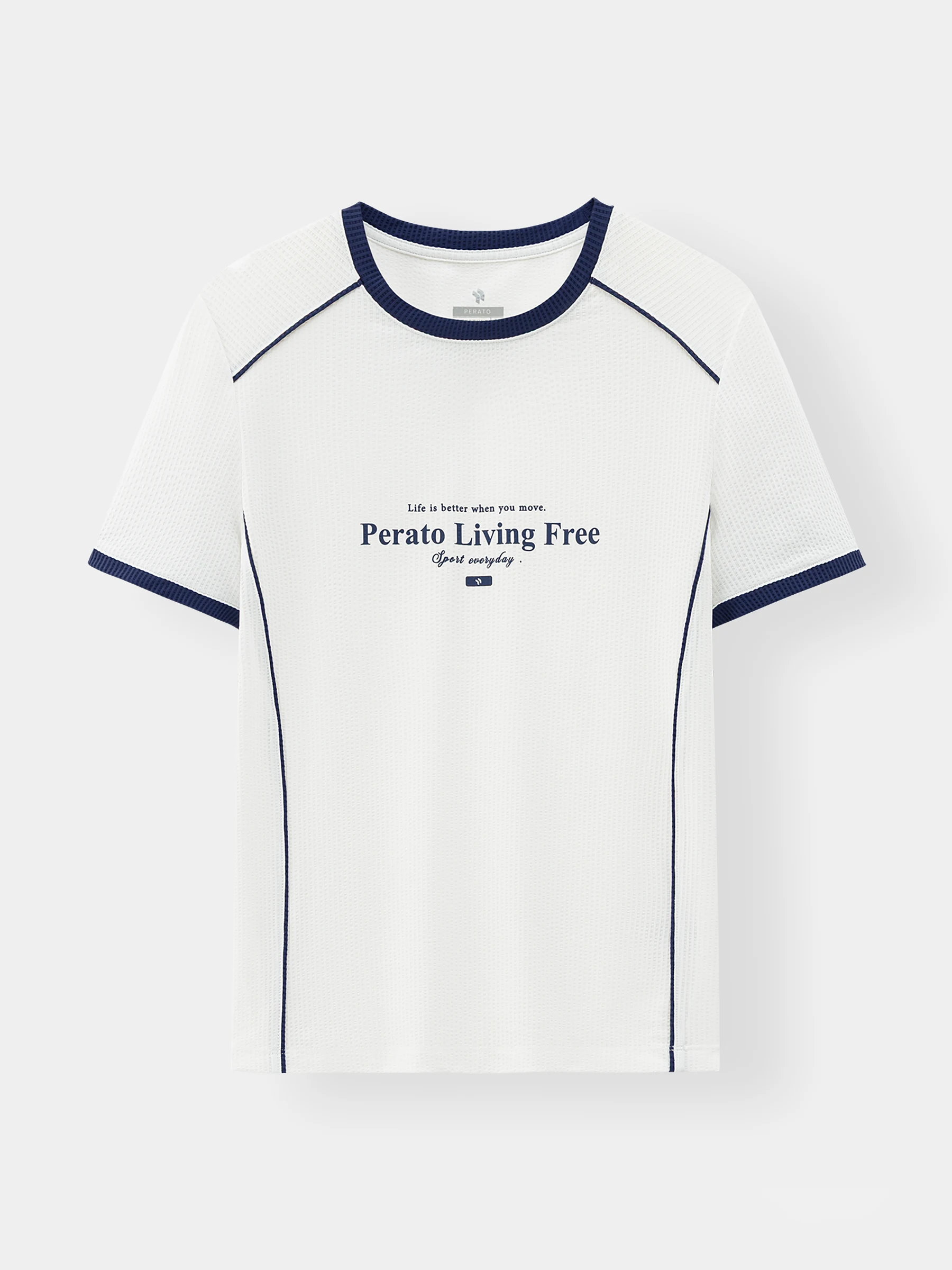 Áo Thun Thể Thao Nữ PERATO Phong Cách Lifestyle Slimfit L0TSS5W022