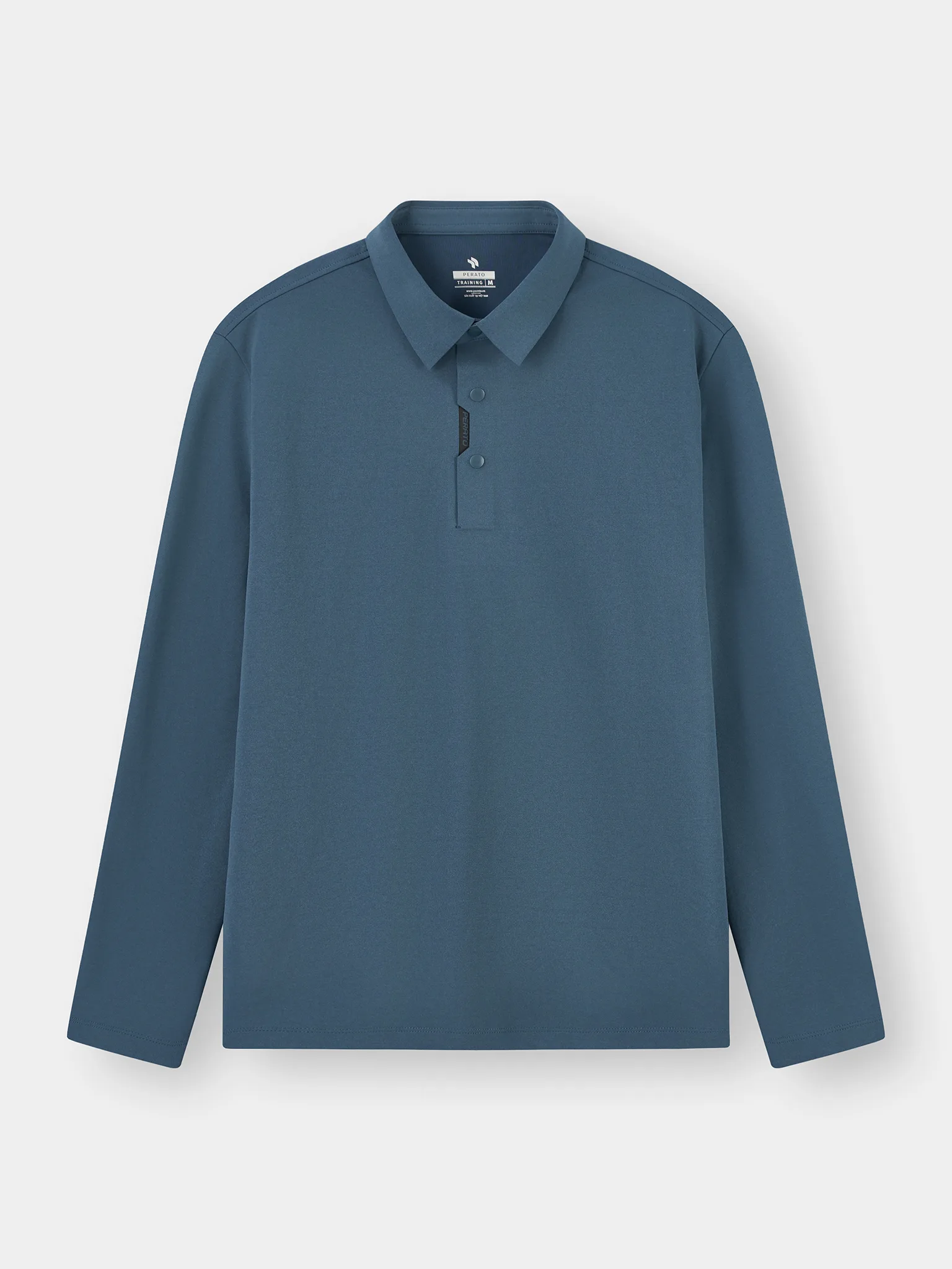 Áo Polo Dài Tay Nam PERATO Phong Cách Training Basic T0PDW5M042