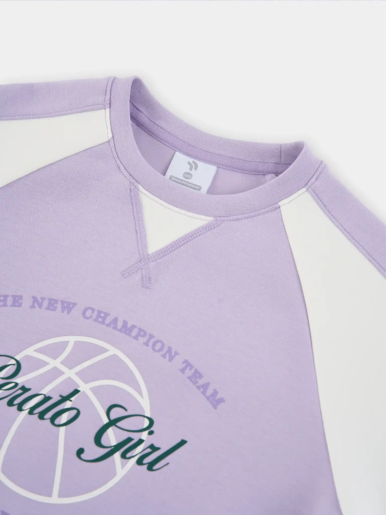 Áo Nỉ Bé Gái PERATO Phong Cách Basketball Can Phối BBANW5G010