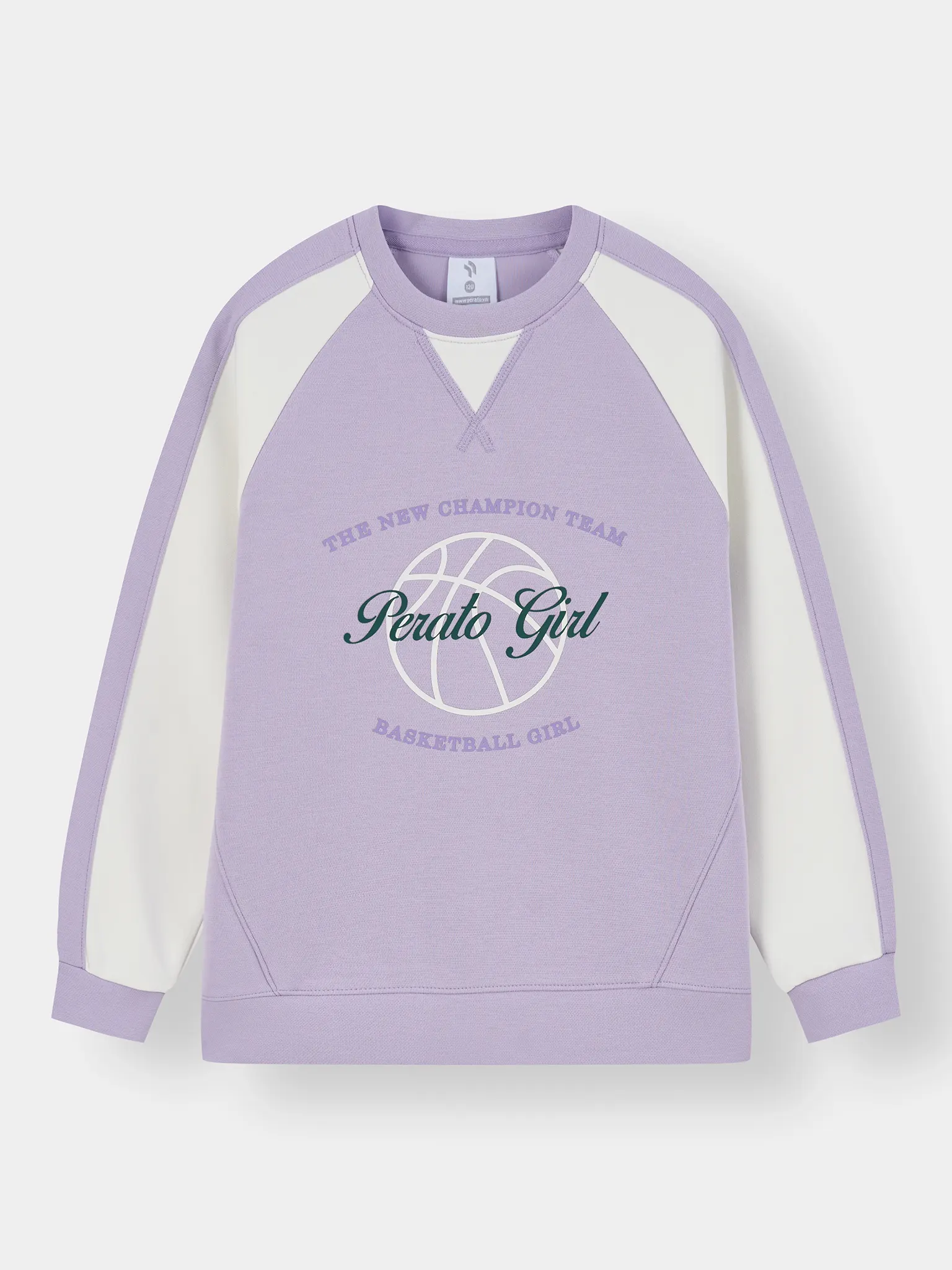 Set Bộ Nỉ Bé Gái PERATO Phong Cách Basketball Phom Regular BBNW5G010