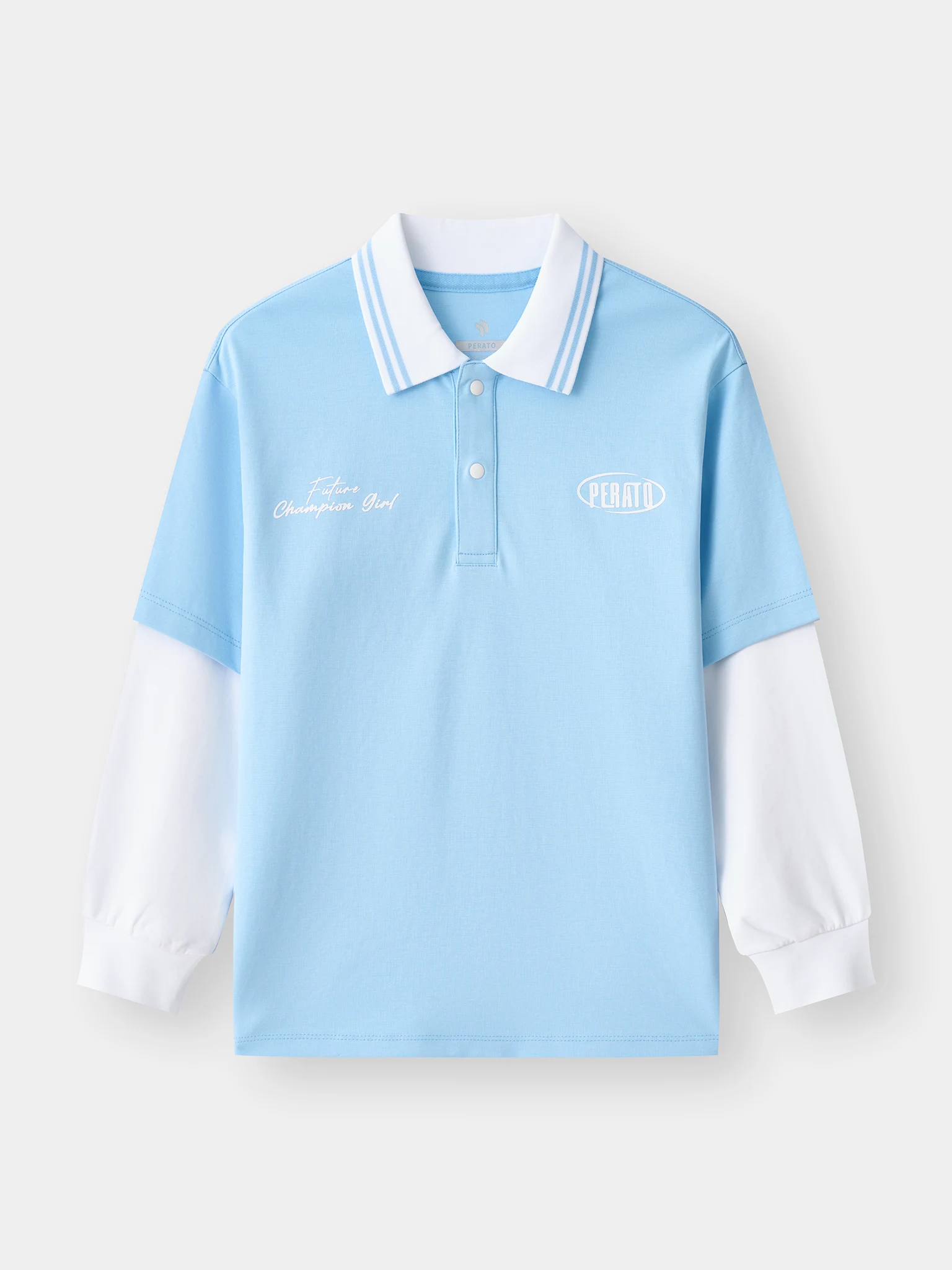 Áo Polo Bé Gái PERATO Phong Cách Lifestyle Tay Layer L0PDW5G006
