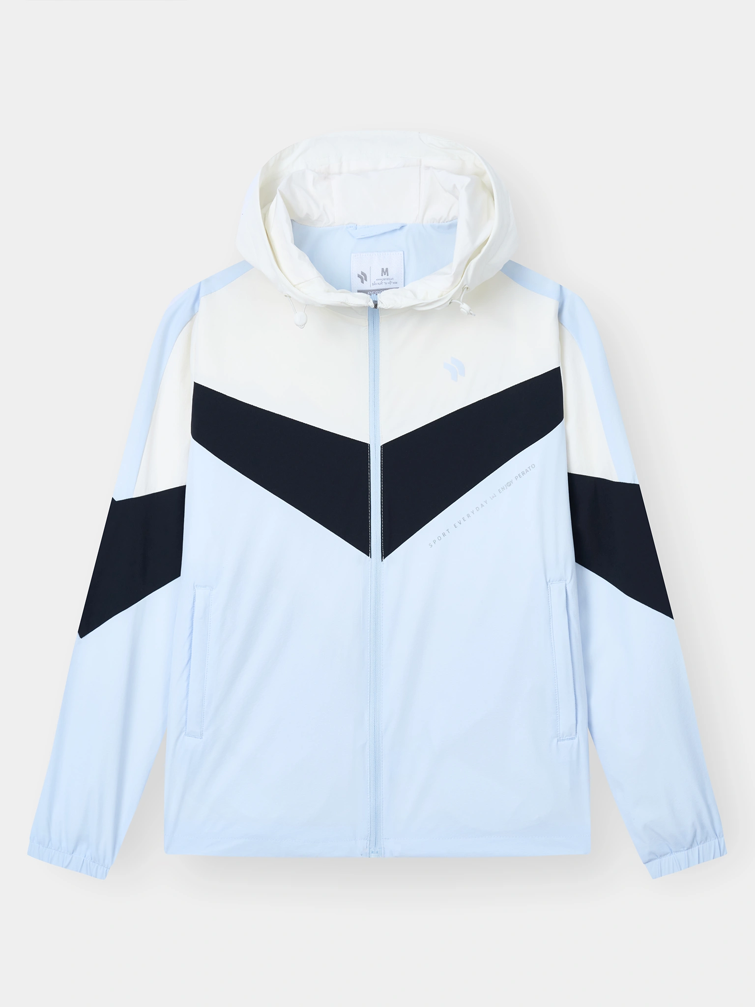 Áo Khoác Gió Nữ PERATO Phong Cách Training Can Phối TBKGW5W021