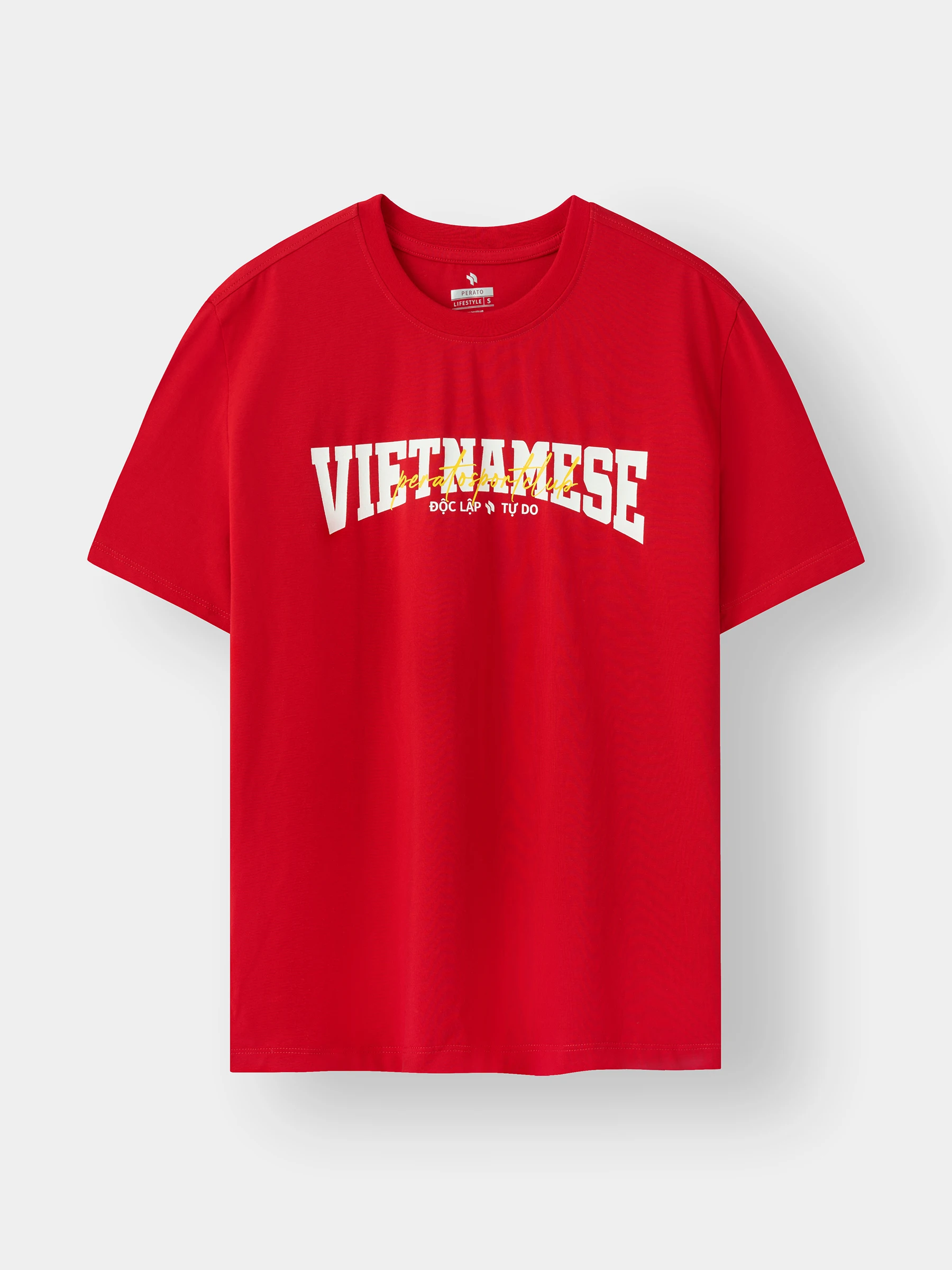 Áo Thun Cờ Đỏ Sao Vàng PERATO Unisex In VIETNAMESE L0TSS5M099