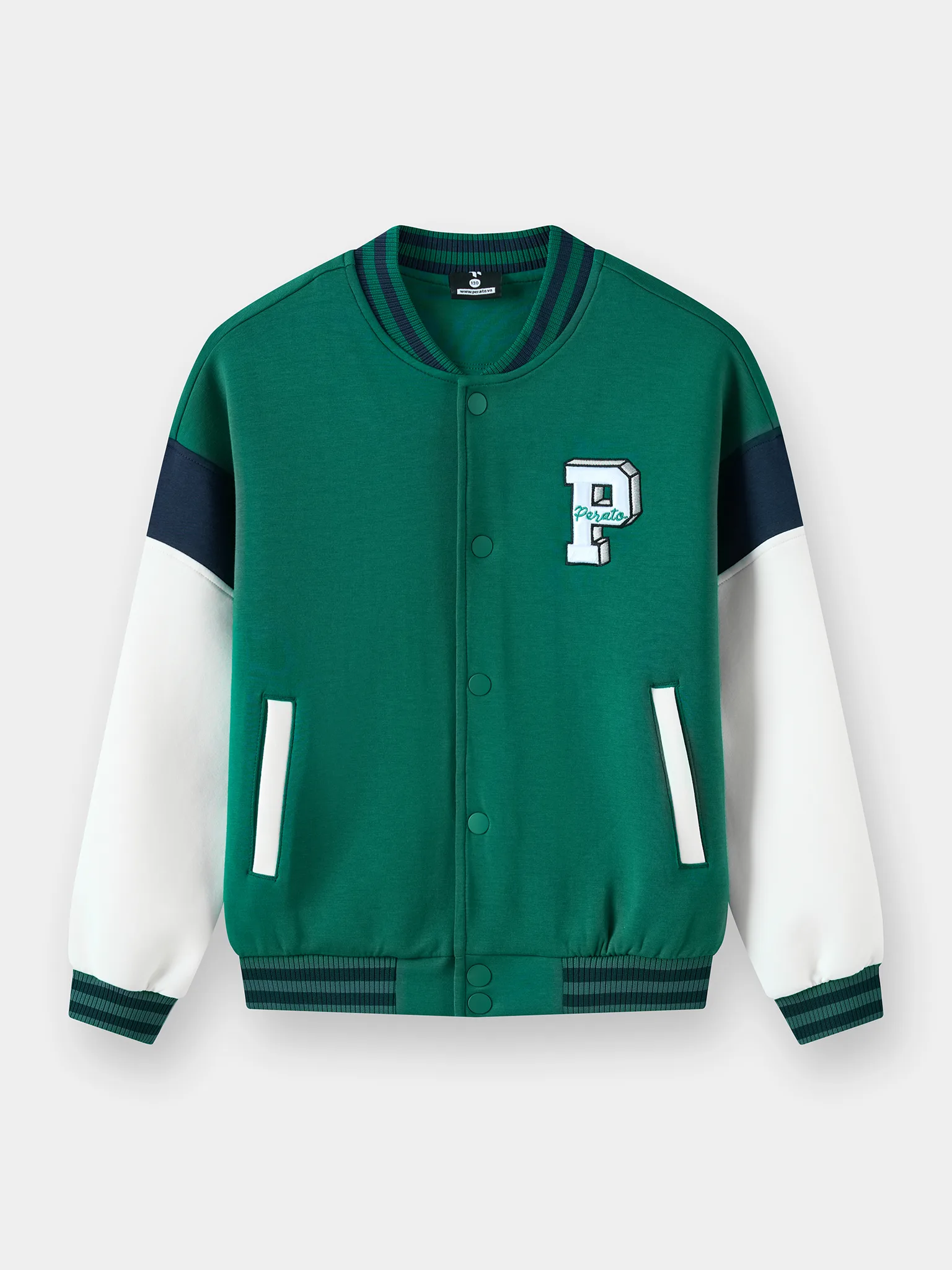 Áo Khoác Bomber Bé Trai Chất Nỉ PERATO Basketball B0KNW5B015