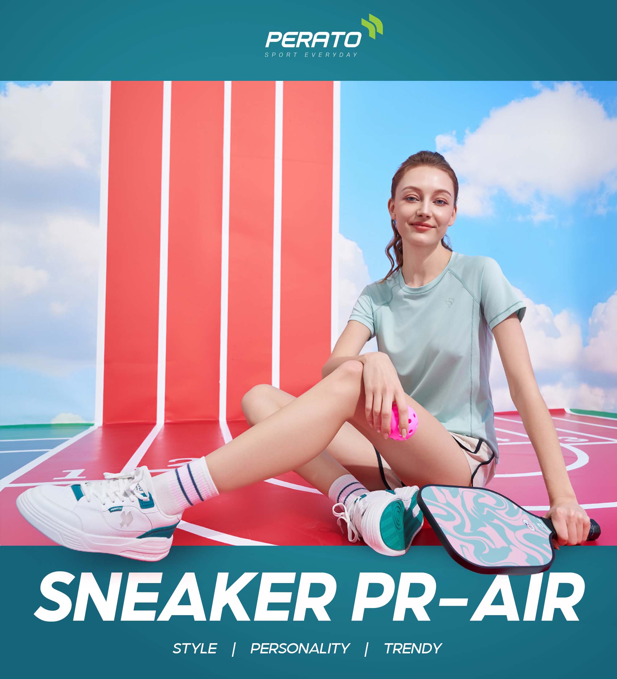 Giày Sneaker Nam PERATO Phong Cách Thể Thao Lifestyle L0GIS5W010