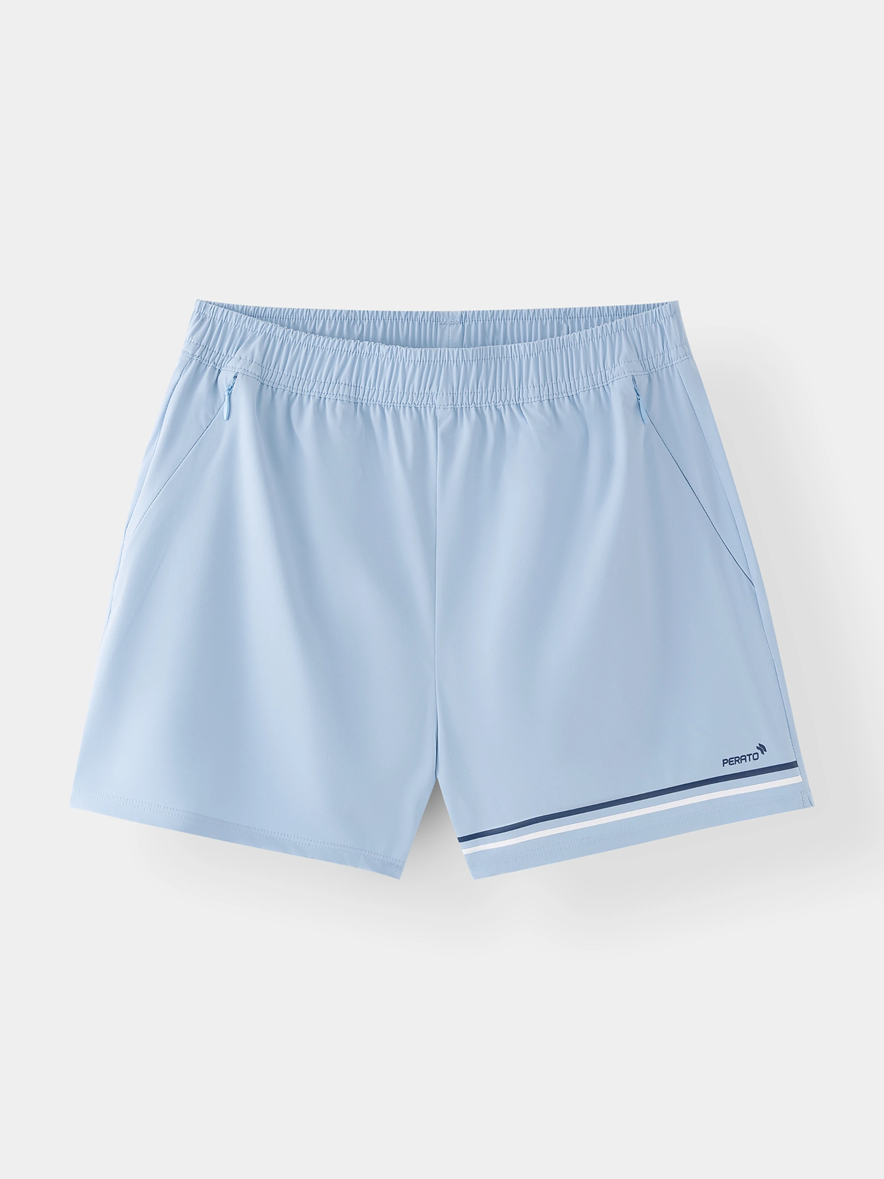 Quần Short Nữ Cạp Chun PERATO Sọc Màu Phom Regular OBSCS5W001