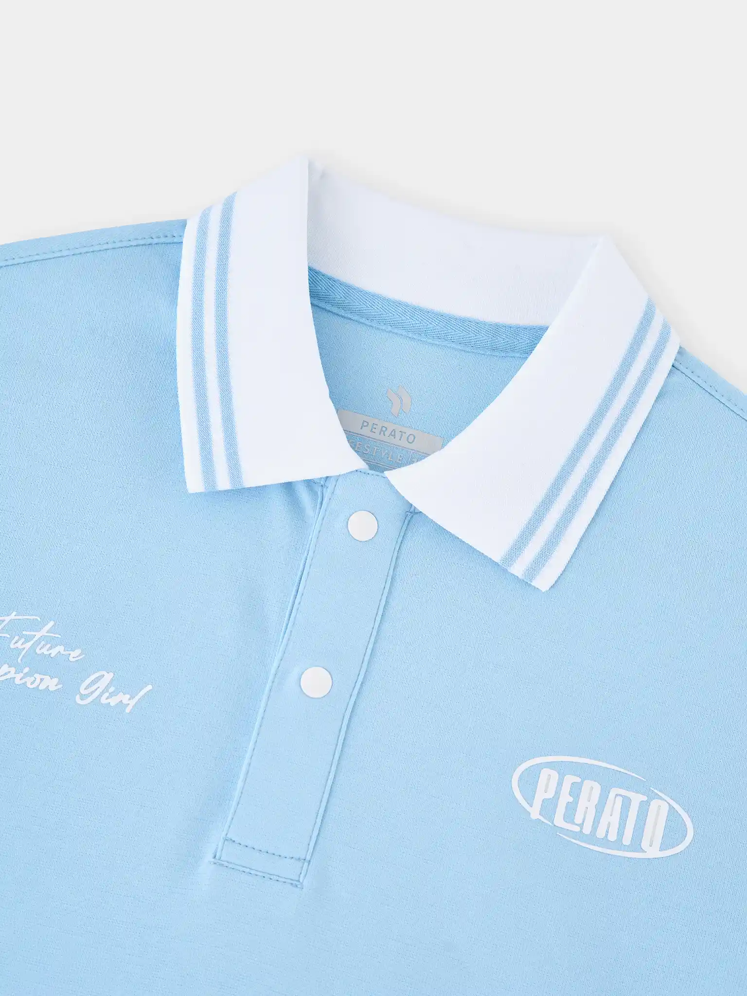 Áo Polo Bé Gái PERATO Phong Cách Lifestyle Tay Layer L0PDW5G006