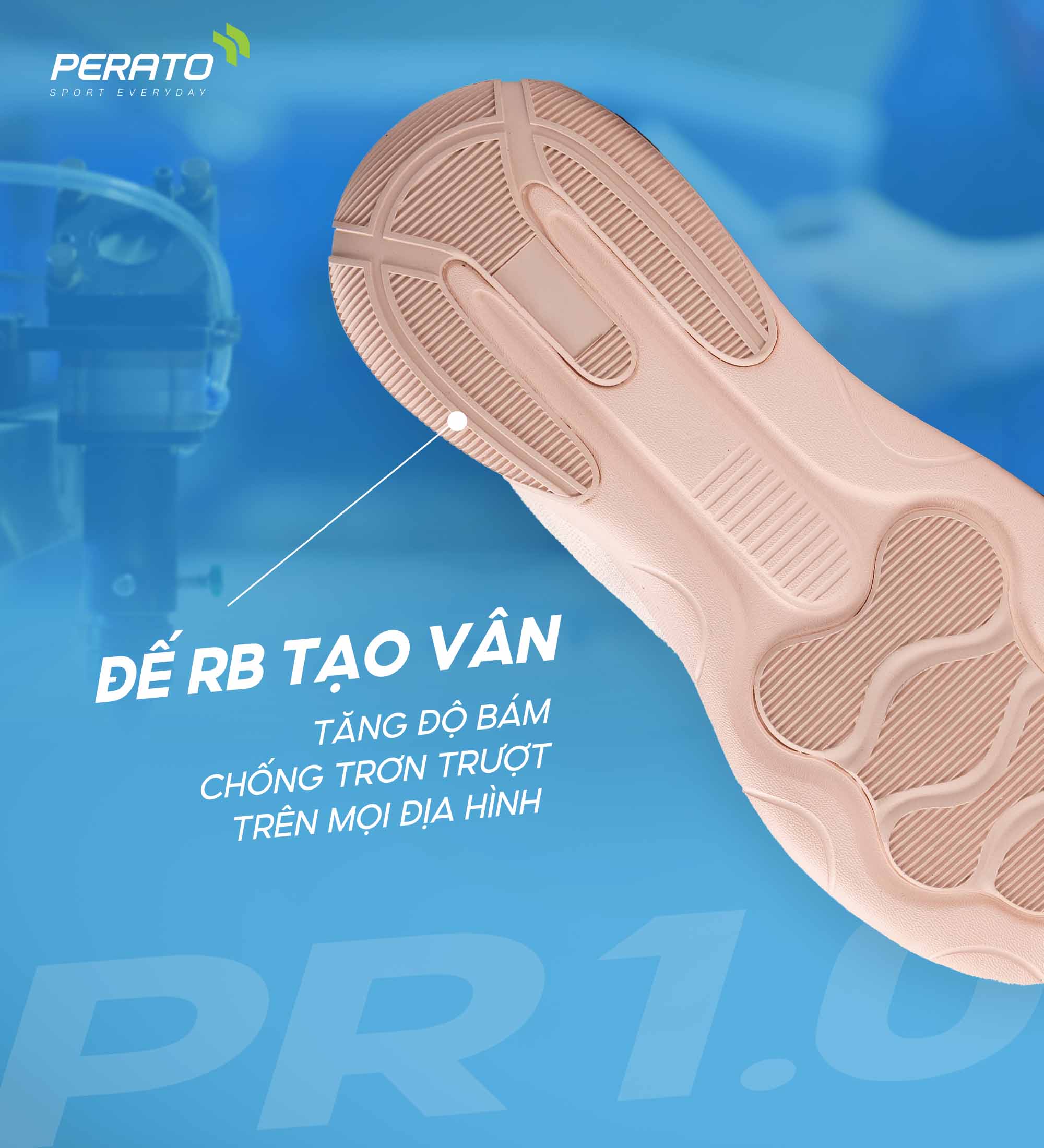 Giày Nữ Phong Cách Thể Thao Training PERATO PR1.0 Nhẹ Êm T0GIS5W008