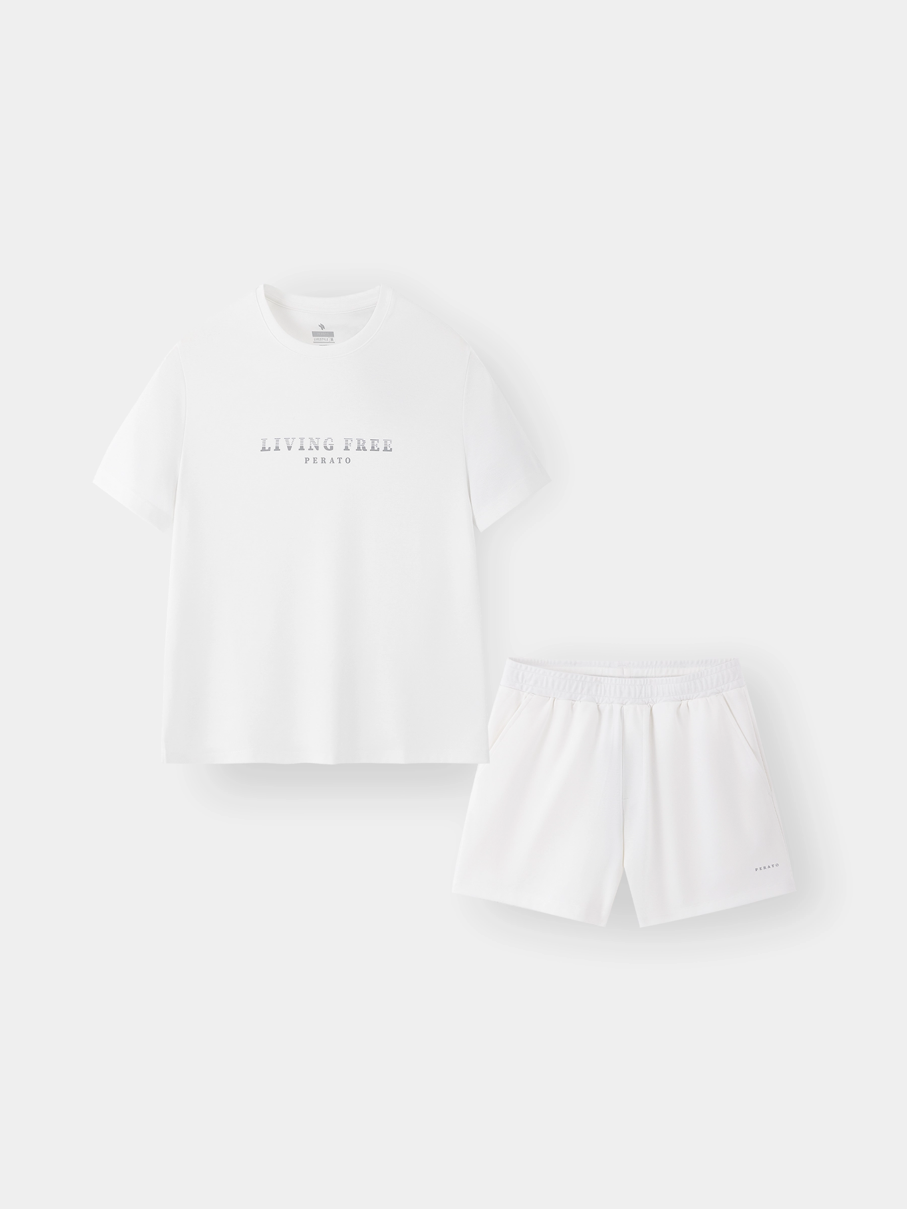 Set Bộ Đồ Nữ T-shirt Phối Short PERATO Phong Cách Lifestyle Phom Loosefit LBTSSCS5W004