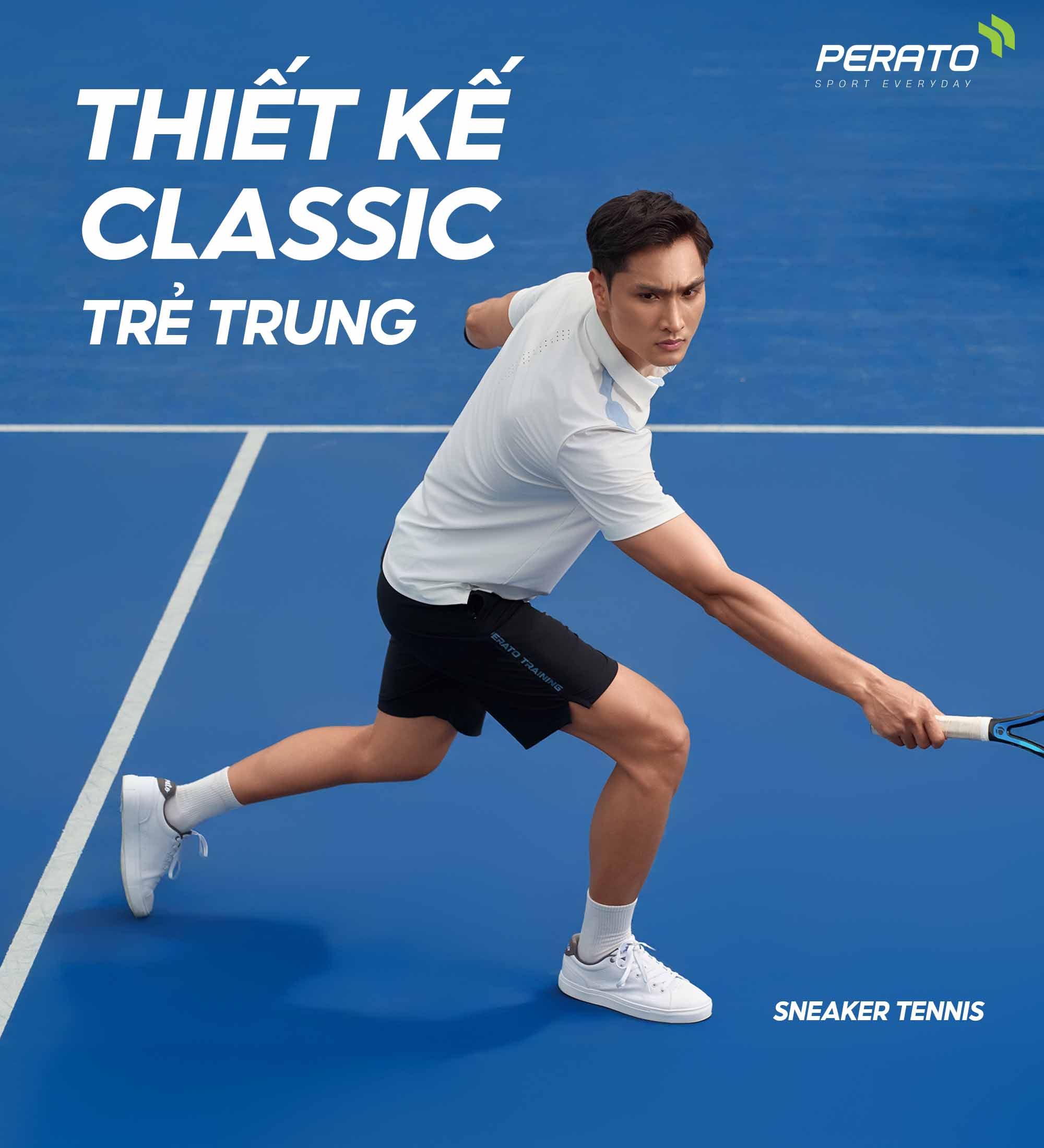 Giày Sneaker Nam PERATO Phong Cách Lifestyle L0GIS5M009