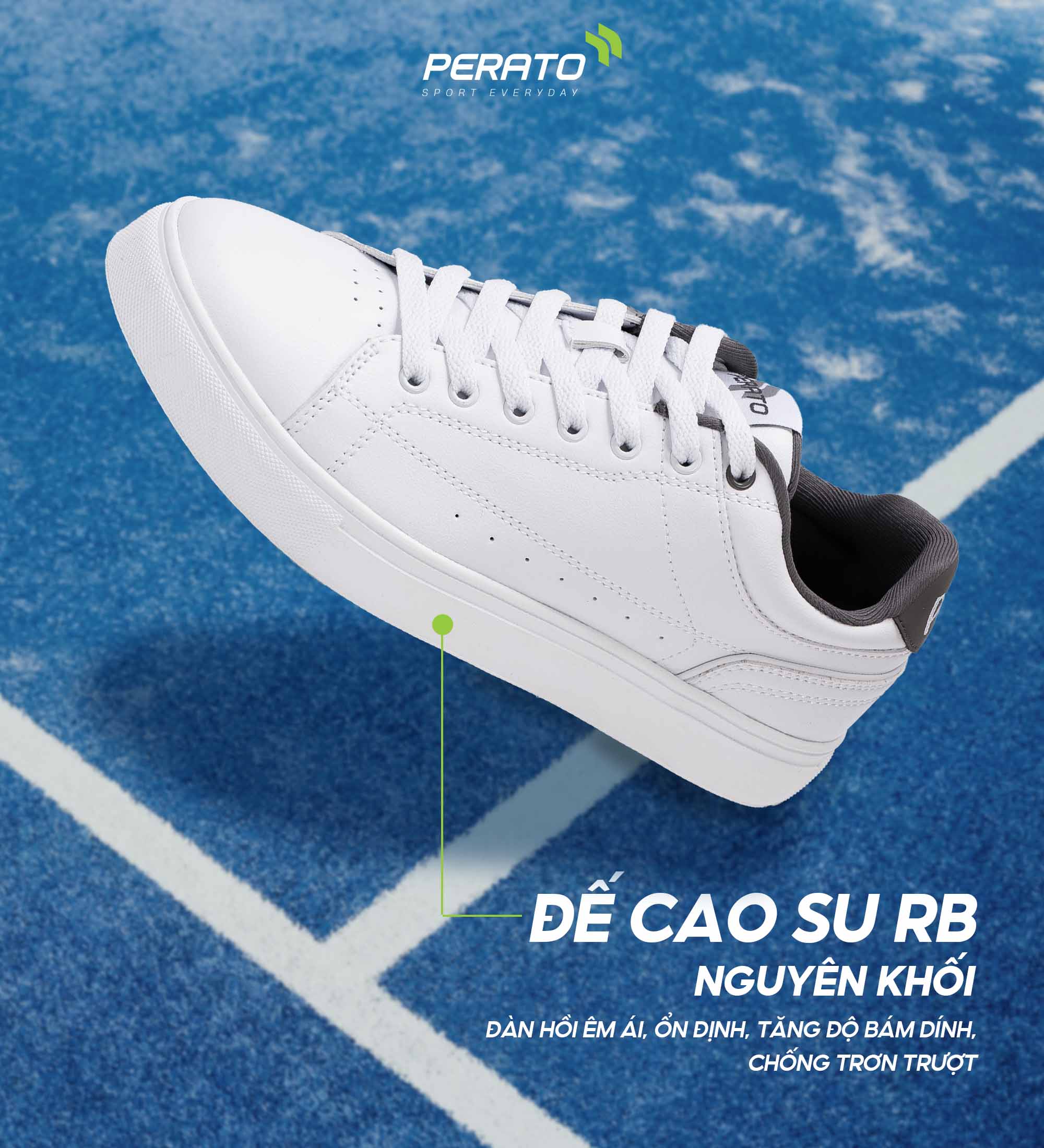Giày Sneaker Nam PERATO Phong Cách Lifestyle L0GIS5M009